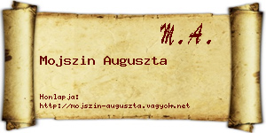 Mojszin Auguszta névjegykártya